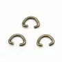 Bélière de couleur laiton, en forme de triangle arrondi, 5 * 7mm x 10pcs