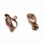 Clip support cuivre 6x14mm x 10pcs
