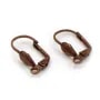 Boucles d'oreille en forme de dormeuse de différentes couleurs, 18mm x 10pcs