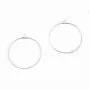 Créole pour crochet argenté 50mm  x 20pcs
