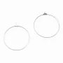 Créole pour crochet argent rhodié 60mm x 20pcs