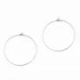 Créole pour crochet argenté 60mm x 20pcs