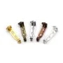 Broche avec 2 trous, disponible en différentes couleurs, 4.6 * 21mm x 2pcs