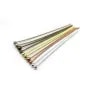Ball Head pin silver tone x 24mm x 50pcs