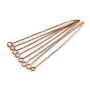 Clou en métal, avec "tête" en anneaux rond ouvert, 0.8 * 50mm x 200pcs