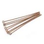 Clou en métal, avec "tête" en anneaux rond ouvert, 0.8 * 60mm x 200pcs