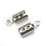 Tips for ribbon of 13mm in raw brass x10pcs
