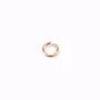 Venner open round rings by "flash" Gold on brass 0.8x5mm x 25pcs