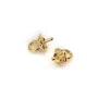  bail for half-drilled pearls, by "flash" Gold on brass 3mm x 4pcs