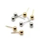 Clou d'oreille en boule 5.5mm  x 10pcs