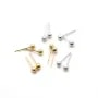 Clou d'oreille en boule 4mm  x 10pcs