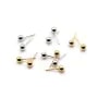 Clou d'oreilles en boule 5mm  x 10pcs