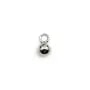 Breloque ronde 4mm, plaqué par flash or x 10pcs