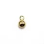 Breloque ronde 6mm, doré x 10pcs