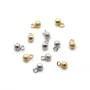 Breloque ronde brillant 4mm, plaqué par 