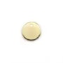Breloque ronde, plaquée par " flash" or sur laiton 10mm x 4pcs