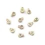 Breloque Trèfle  sur laiton 4mm x 1pc