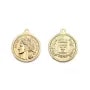 Pendentif monnais plaquées par 2pcs