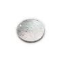 Breloque de forme ronde 18mm, plaqué par"flash" or blanc sur laiton x 4pcs 