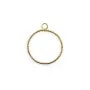 Charm star by "flash" gold on brass 11x14mm x 4pcs