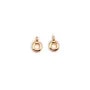 Bélière dorée sur laiton 6.5x8mm x 10pcs