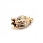 Pendentif muguet lalique plaqué par "flash" or sur laiton 8x14mm x 2pcs 