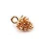 Pignon de pin dorée sur laiton 8x12.3mm x1pc