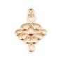 Pendentif Fantaisie Plaqué par "flash" or sur laiton 17.5x24mm x1pc