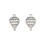 Breloque plaqué par "flash" or sur laiton, en forme d'arbre de vie, 15mm x 6pcs
