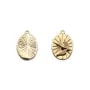 Pendentif ovale plaquées par 2pcs