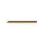 Pendentif en forme de tube 2x35mm , plaqué par "flash" or sur laiton x 4pcs