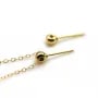 Clou d'oreilles en boule 4mm x 4pcs