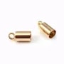 Embouts pour cordon 3.5mm plaqué par "flash" or sur laiton x 2pcs