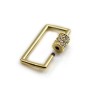 Springing clasp by "flash" gold on brass 5mm x 10pcs