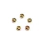 Bélière plaquée par "flash" or sur laiton 6.5x8mm x 10pcs