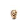 Tête de Mort  sur laiton 5.5x8mm x 1pc