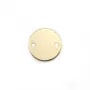 2-hole round spacer, plated by "flash" gold on brass 12mm x 4pcs