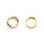 Intercalaire en forme ronde 10mm , doré  sur laiton x 10pcs 