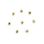 Striated spacer, plated by "flash" gold on brass, 1.8x2.4mm x 30pcs