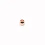 Perle facetté, doré rose sur laiton, 0.8 * 2mm x 200pcs