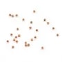 Perle facetté, plaqué par "flash" or rose sur laiton, 0.8 * 2mm x 200pcs