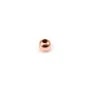 Boule dorée rose sur laiton 1.1x3mm x 50pcs