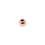 Boule Plaquée par "flash" or rose sur laiton 1.1x3mm x 50pcs