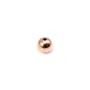Boule Plaquée par "flash" or rose sur laiton 1.4x5mm x 10pcs