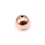 Boule Plaquée par "flash" or rose sur laiton 1.5x6mm x 10pcs