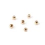 Boule Plaquée par "flash" or sur laiton 1.2x3mm x 20pcs