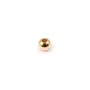Boule Plaquée par "flash" or sur laiton 1.6x4mm x 20pcs