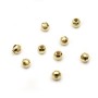  ball by "flash" Gold on brass 1.6x4mm x 50pcs