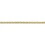 Chain in double mesh of oval shape in flash gold, mesh measuring 1.6mm x 1m