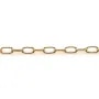 Chaîne ovale plaqué par "flash" or sur laiton 2x3.9mm x 1m